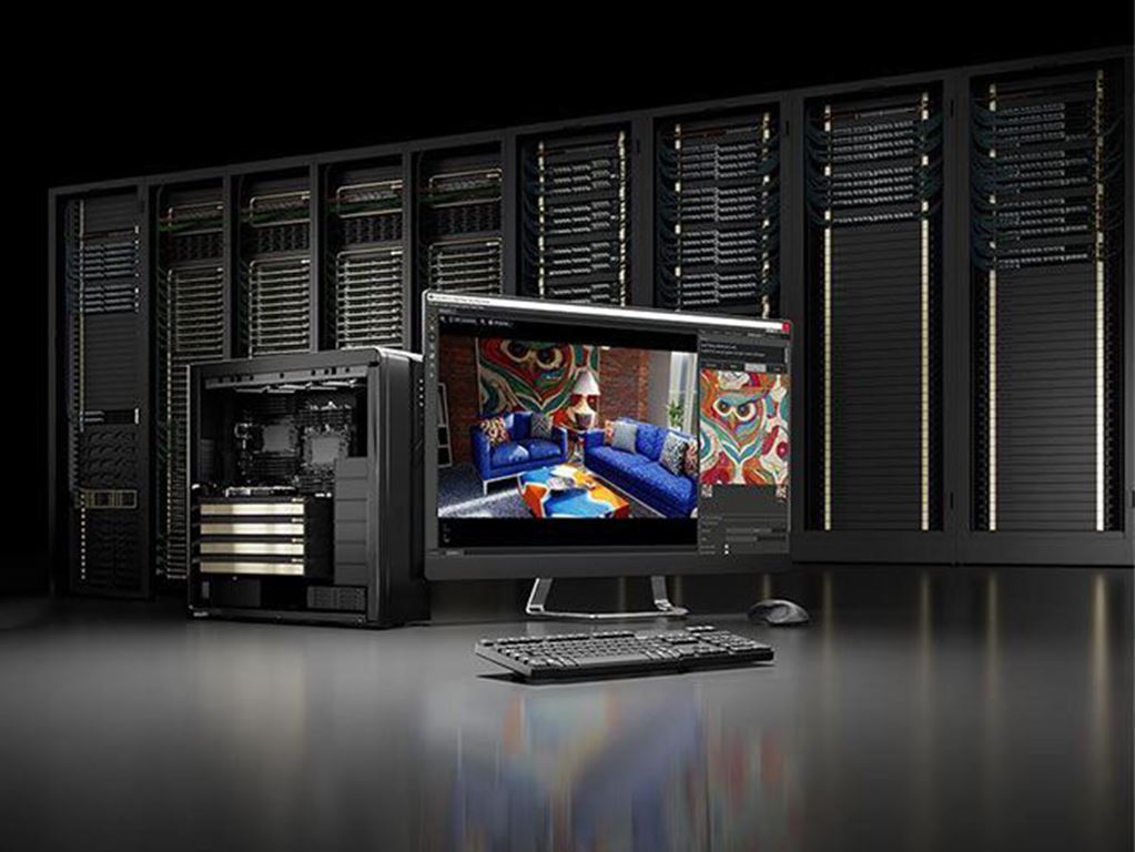 Servers and a computer